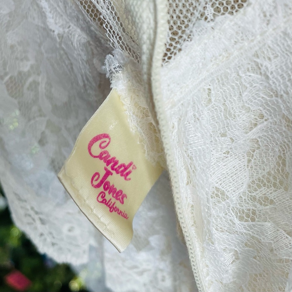 CANDI JONES CALIFORNIA | S/M | Vtg 70’s Victorian Romantic Bridal Prairie Dress